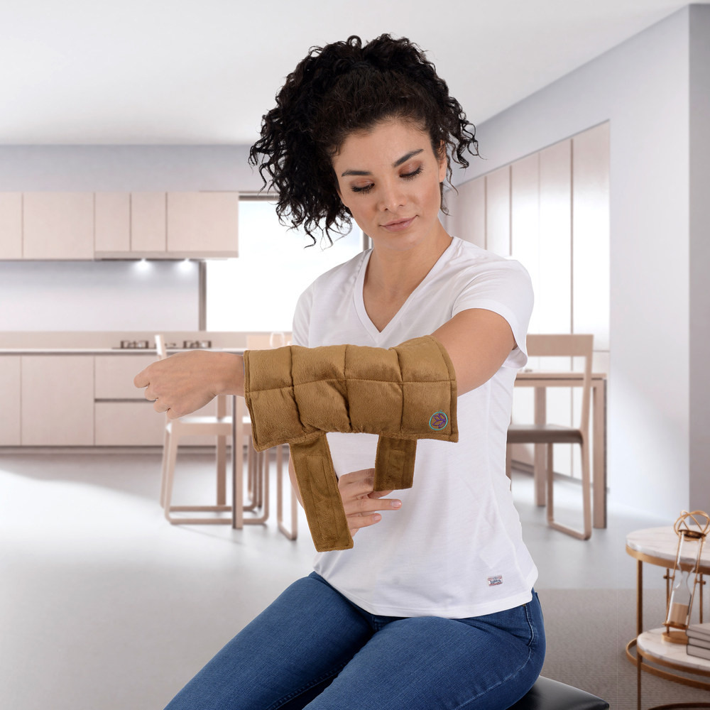 Paquete-Compresa de semillas para Codo. Elaborada con Semillas y Plantas Medicinales -Y Aceite para masaje Descanso Profundo de 30 ml (Compresa + Aceite 30 ml)