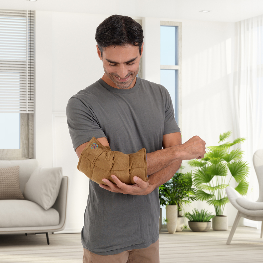 Paquete-Compresa de semillas para Codo. Elaborada con Semillas y Plantas Medicinales -Y Aceite para masaje Descanso Profundo de 30 ml (Compresa + Aceite 30 ml)