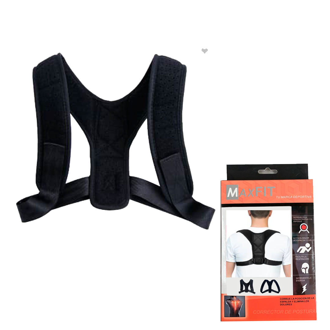 Corrector De Postura Para Espalda Recta Ajustable, a media espalda Hb200 Maxfit