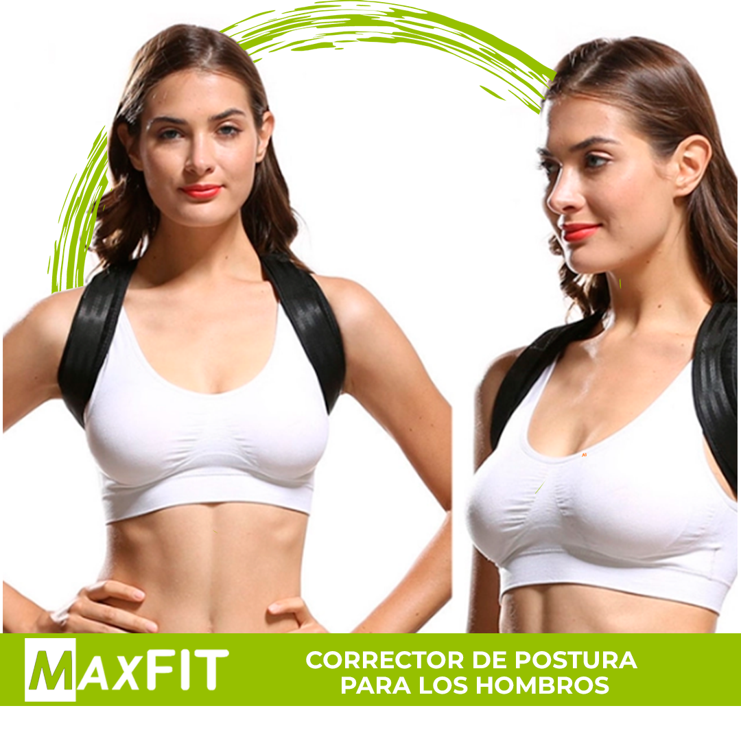 Corrector De Postura Para Espalda Recta Ajustable, a media espalda Hb200 Maxfit