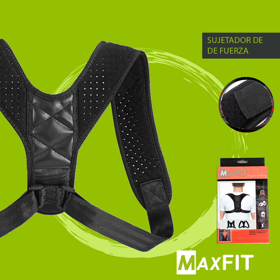 Corrector De Postura Para Espalda Recta Ajustable, a media espalda Hb200 Maxfit