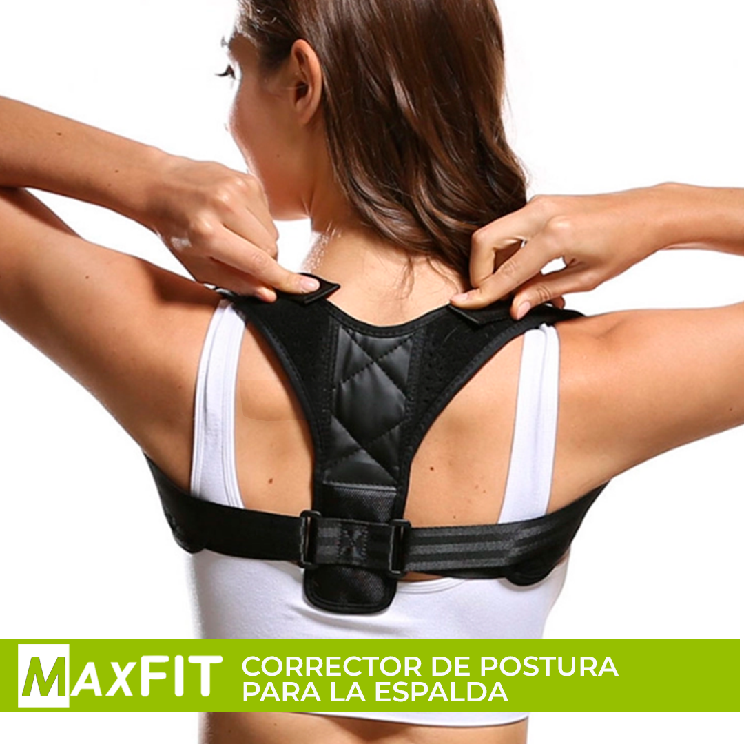 Corrector De Postura Para Espalda Recta Ajustable, a media espalda Hb200 Maxfit