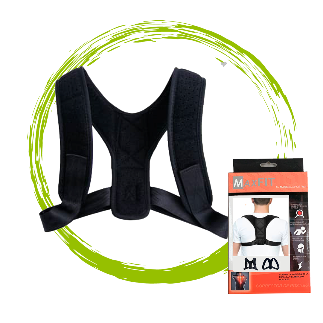 Corrector De Postura Para Espalda Recta Ajustable, a media espalda Hb200 Maxfit