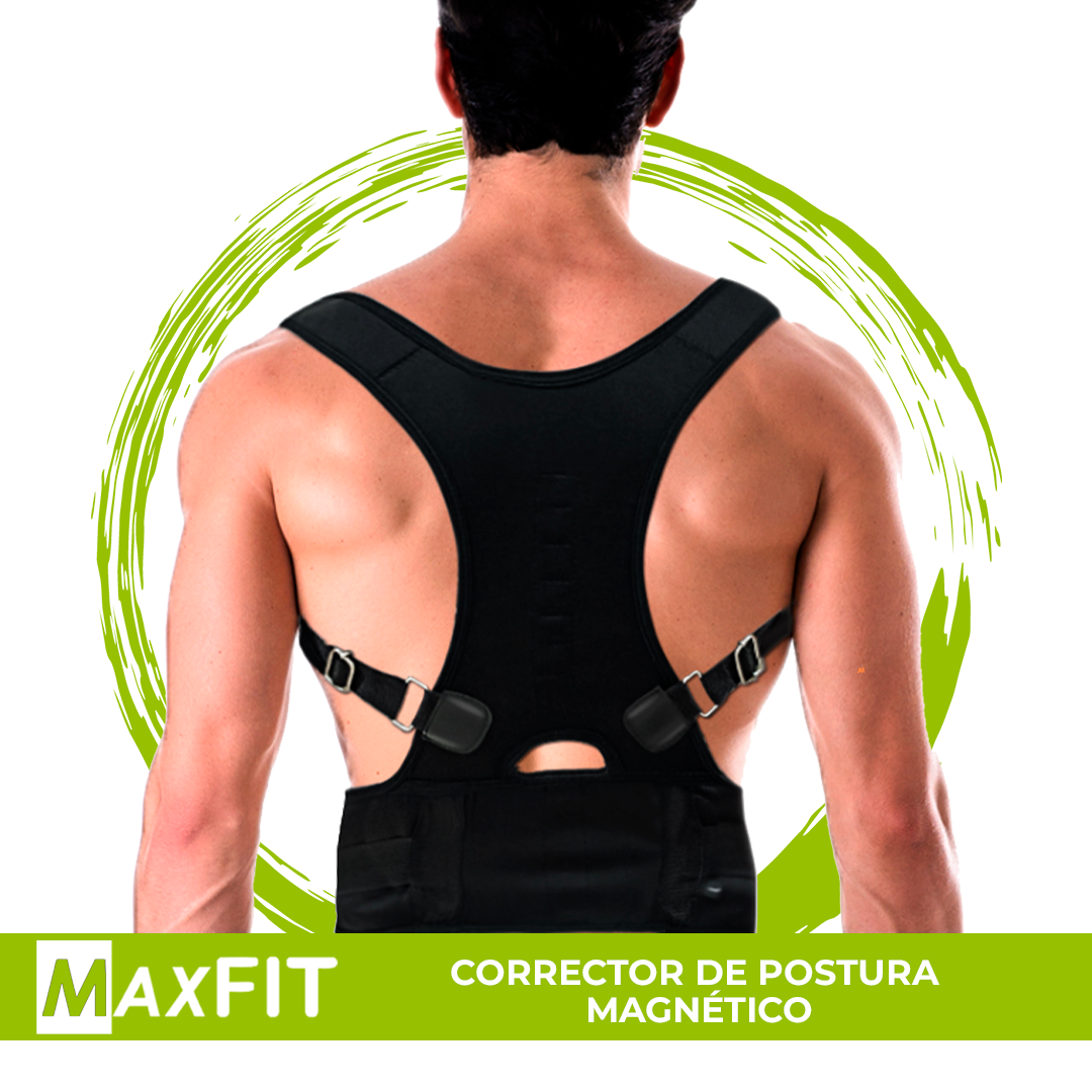 Corrector De Postura Para Espalda Recta Ajustable De Imanes HB201 MAXFIT