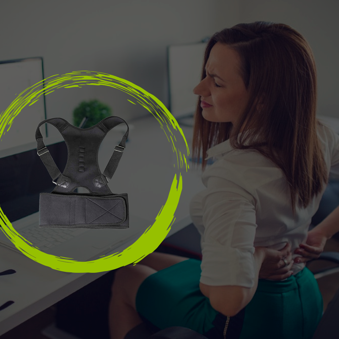 Corrector De Postura Para Espalda Recta Ajustable De Imanes HB201 MAXFIT