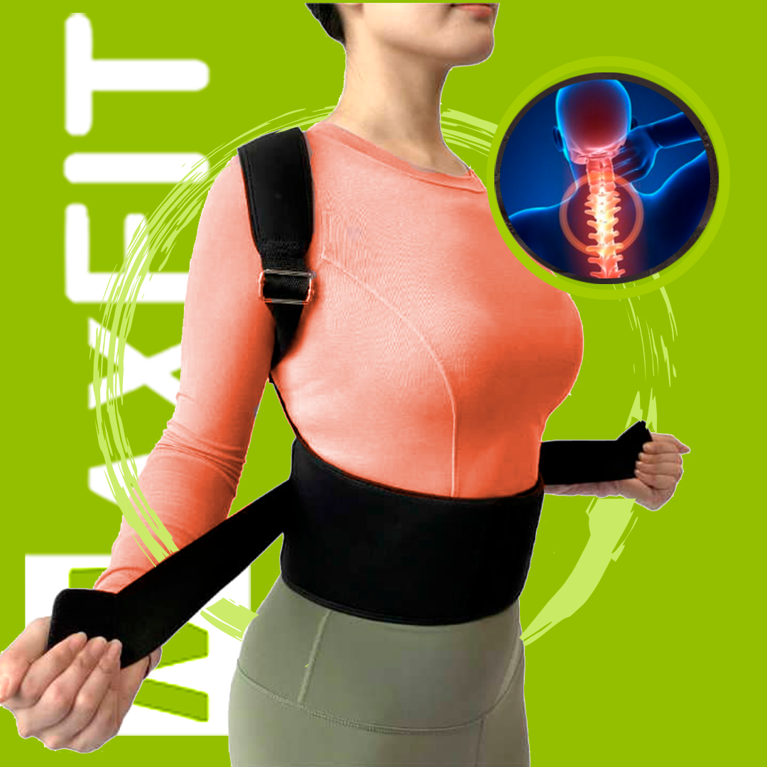 Corrector De Postura Para Espalda Recta Ajustable De Imanes HB201 MAXFIT