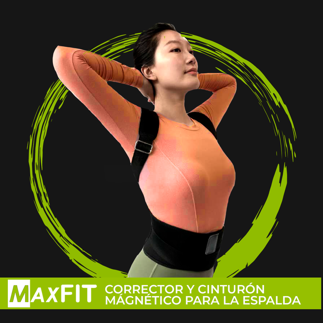 Corrector De Postura Para Espalda Recta Ajustable De Imanes HB201 MAXFIT