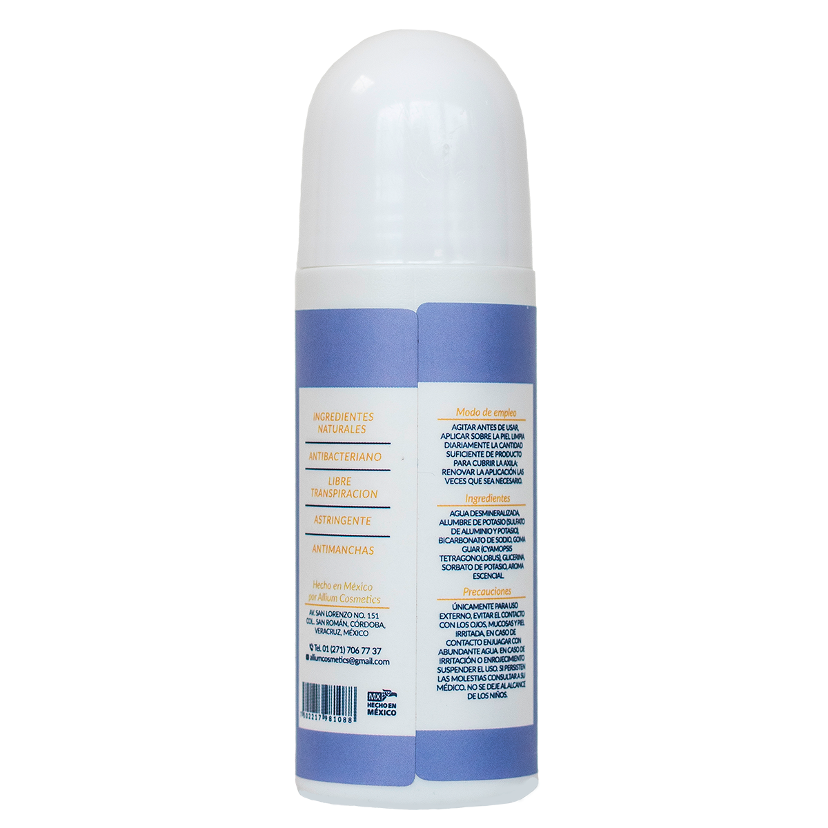 Desodorante Natural Con Piedra De Alumbre 90 Ml