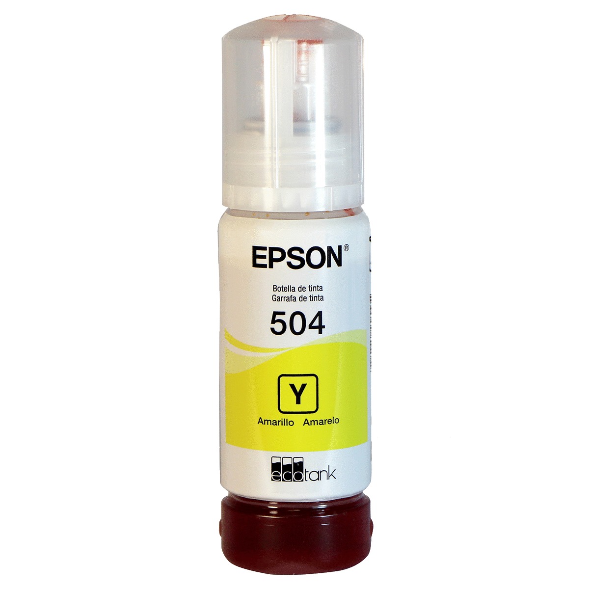 BOTELLA DE TINTA EPSON ECOTANK T504420 AMARILLO P/ SERIE L4150, L4160, L4260, L6161, L6171, L6191, L6270