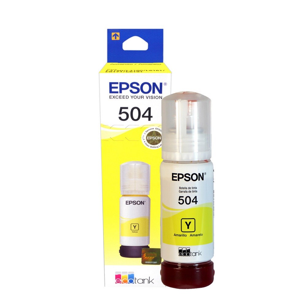 BOTELLA DE TINTA EPSON ECOTANK T504420 AMARILLO P/ SERIE L4150, L4160, L4260, L6161, L6171, L6191, L6270