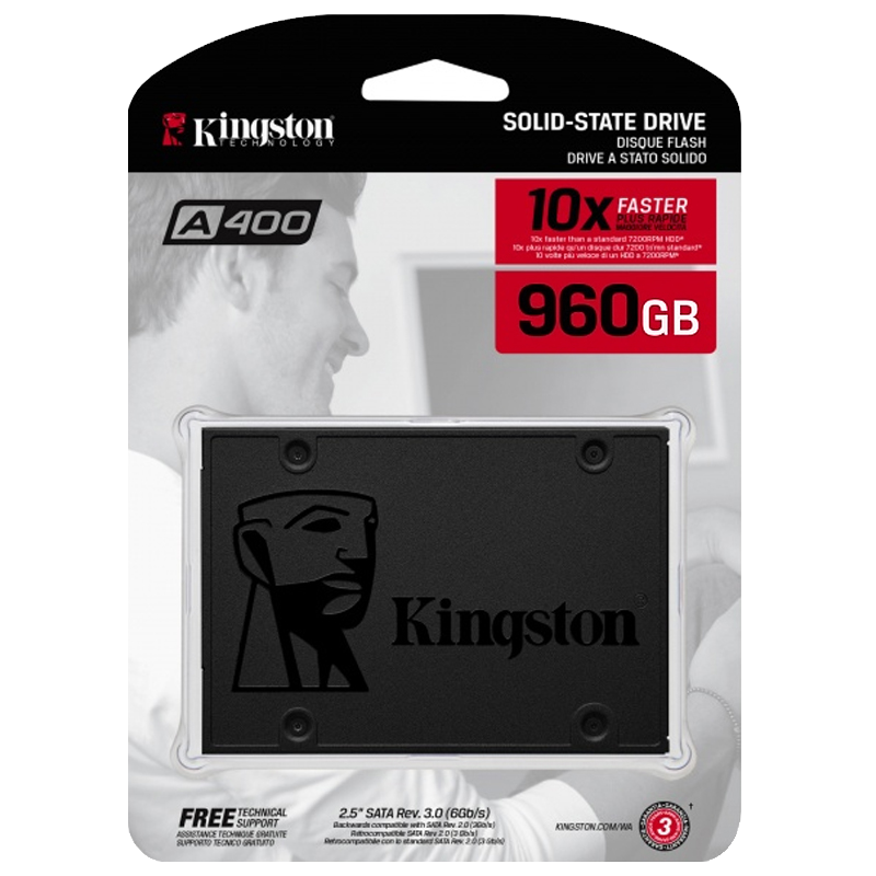 Unidad de Estado Sólido SSD de 960GB A400 Kingston