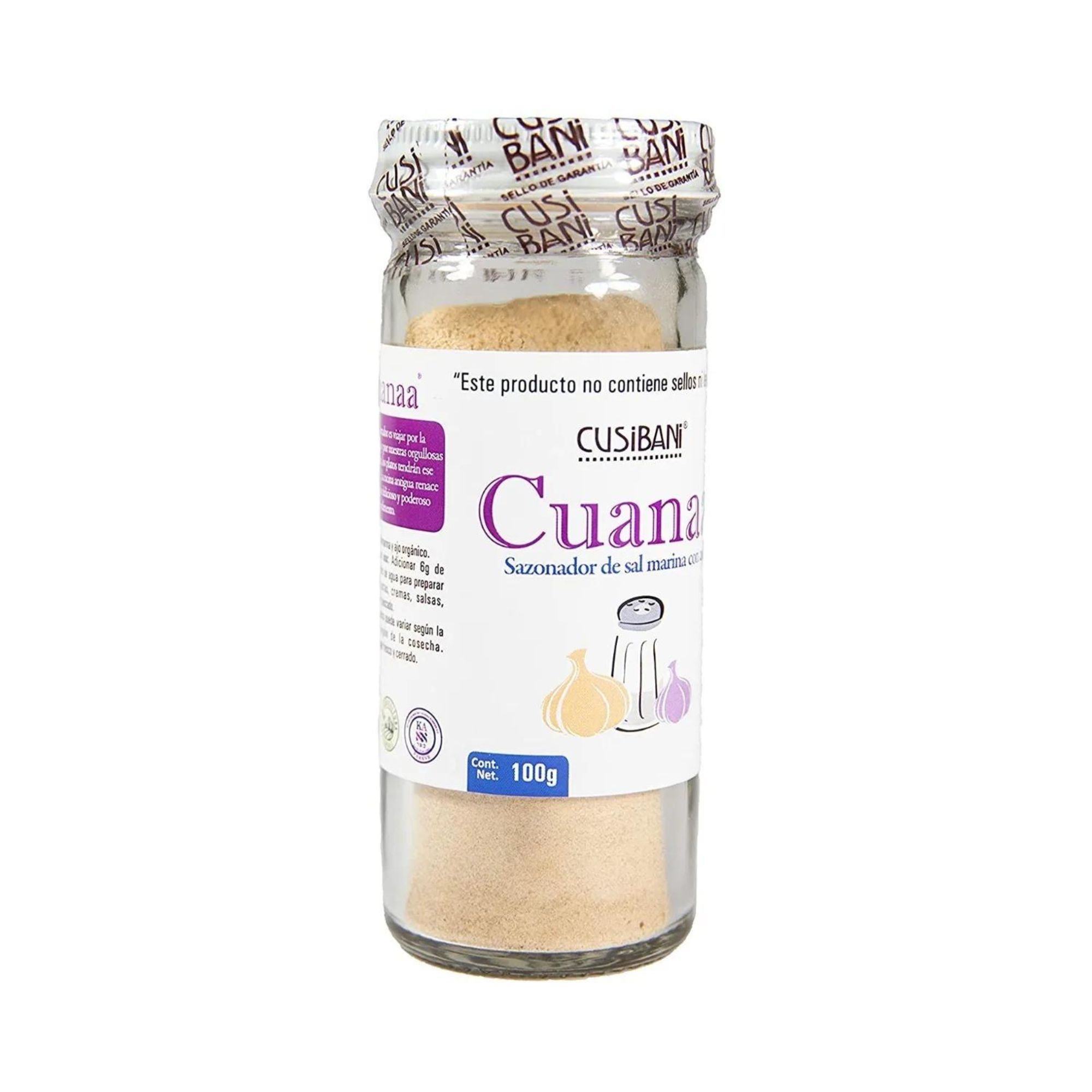 Cuanna Sal Y Ajo Cusibani Frasco 100g Sazonador