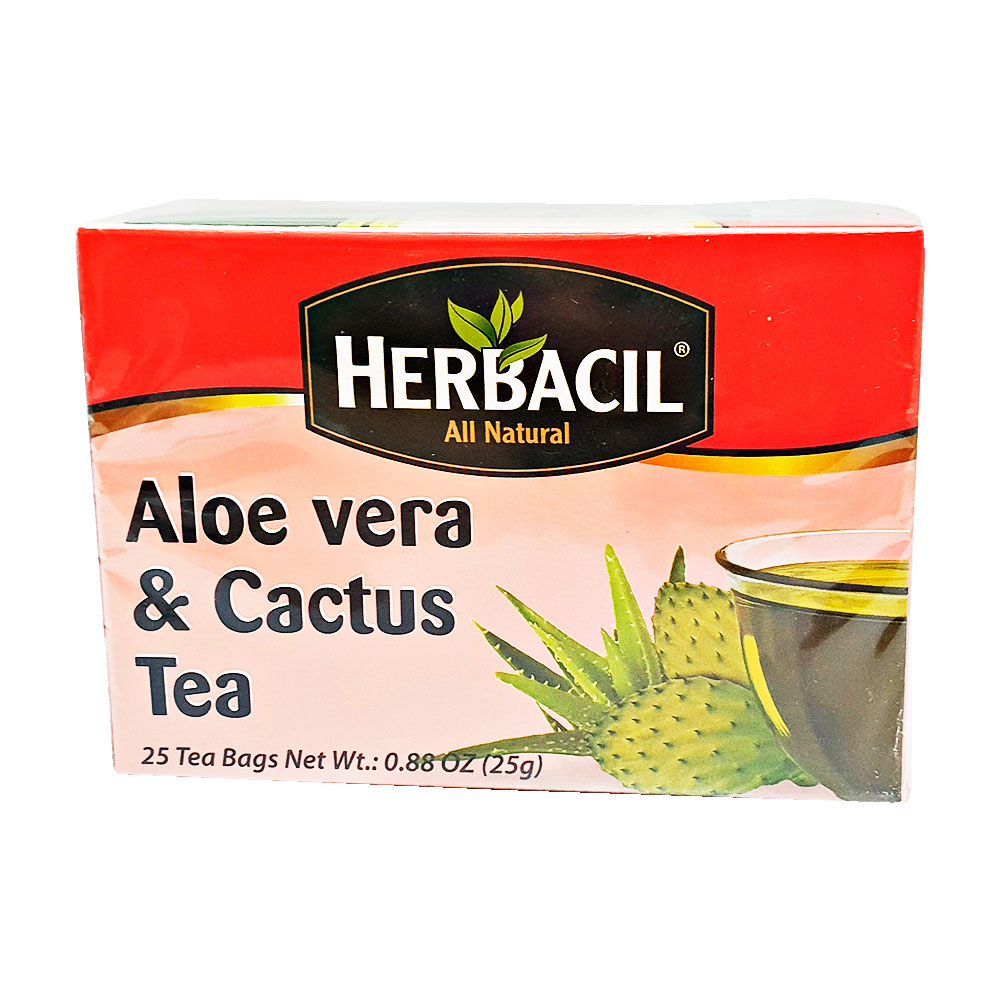 Té De Sábila Y Nopal Aloe Vera 25 Sobres Bolsas 25g