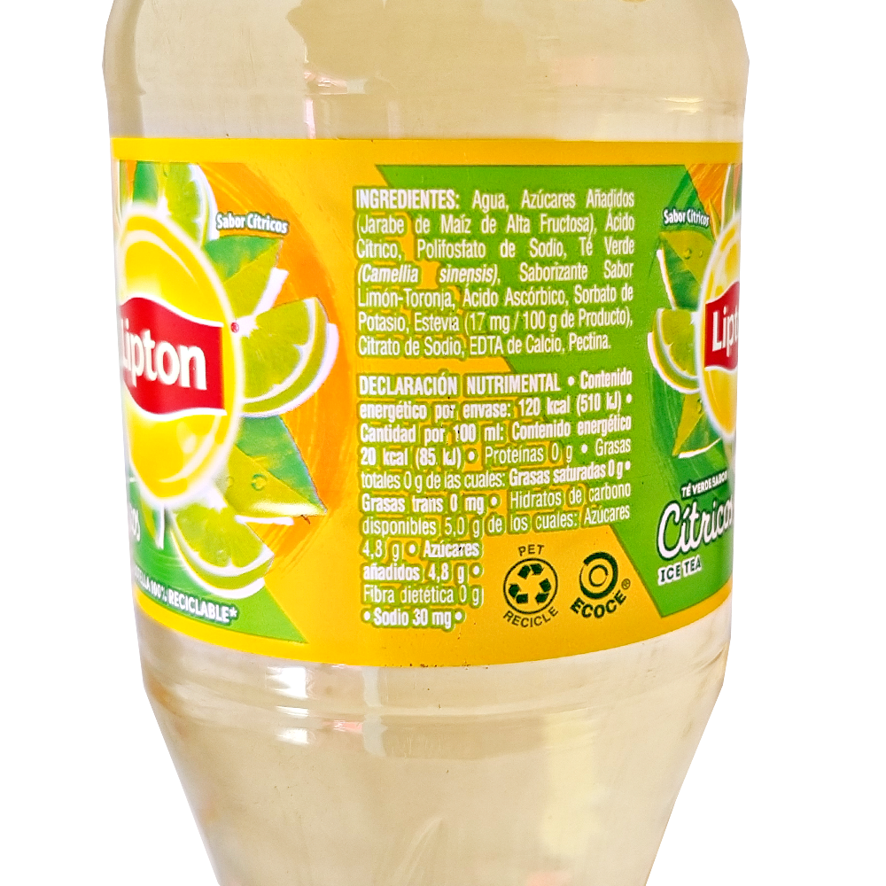 Te Verde Lipton 600 Ml Verde Lipton Helado Bebida
