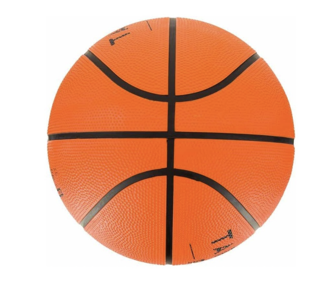 Balón de básquetbol adulto R100 talla 7 naranja, Resistente