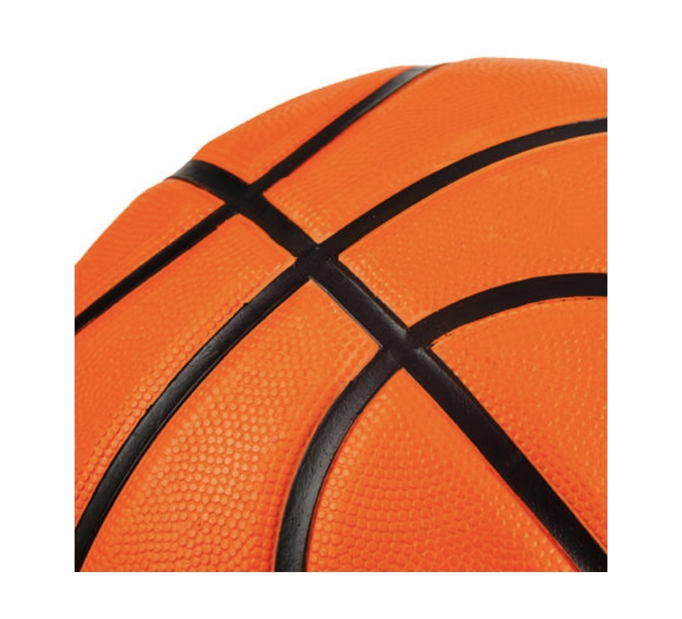 Balón de básquetbol adulto R100 talla 7 naranja, Resistente