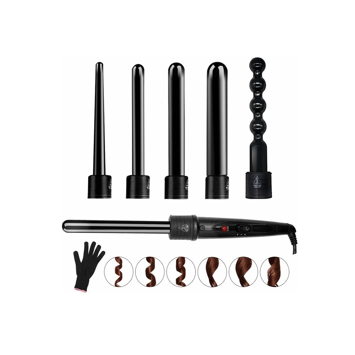 Ferros Profesionales Rizadoras De Cabello 5 En 1