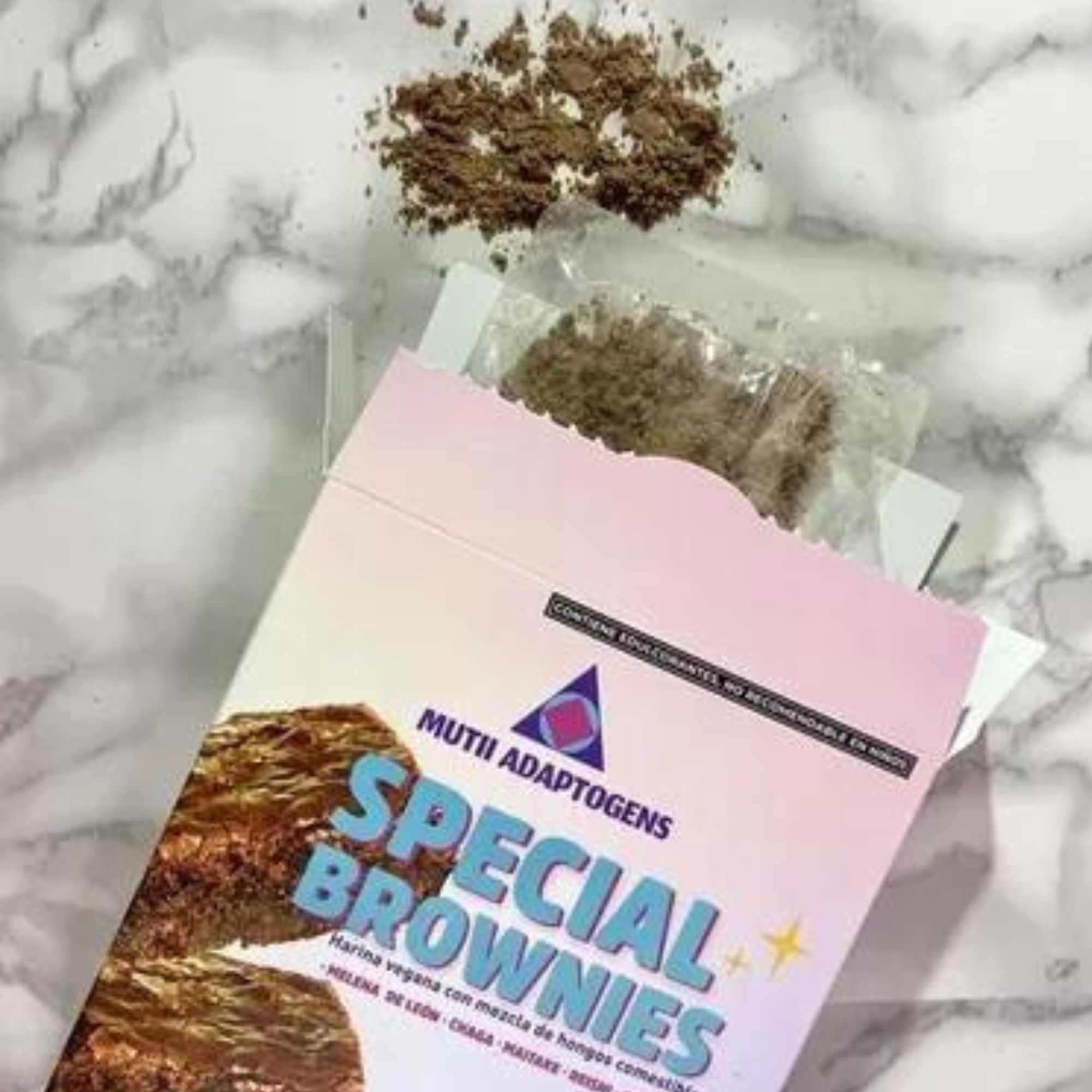 Special Brownies Harina Vegana Con Hongos Adaptógenos