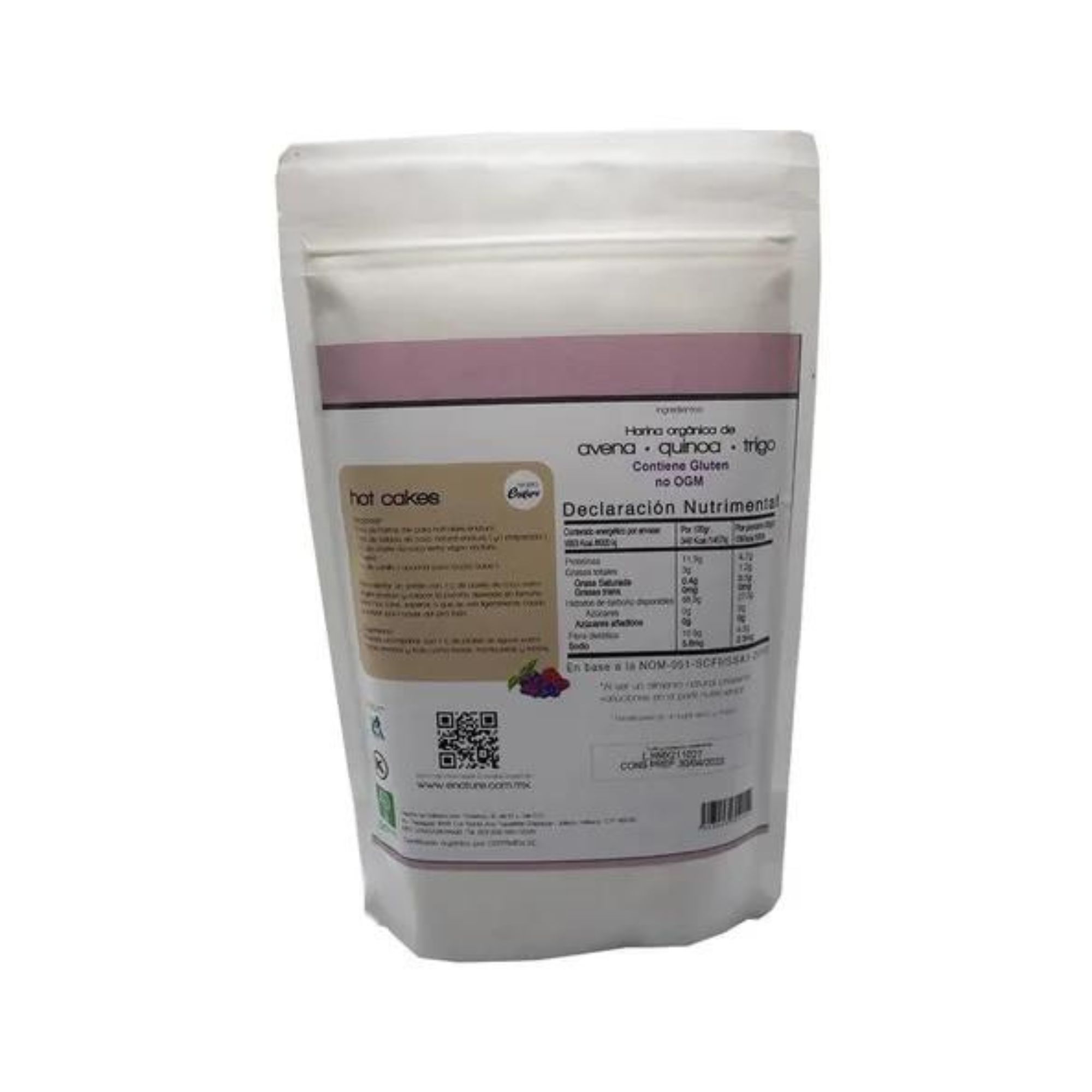 Harina Hot Cakes Orgánica 475g Enature Trigo Avena Quinoa