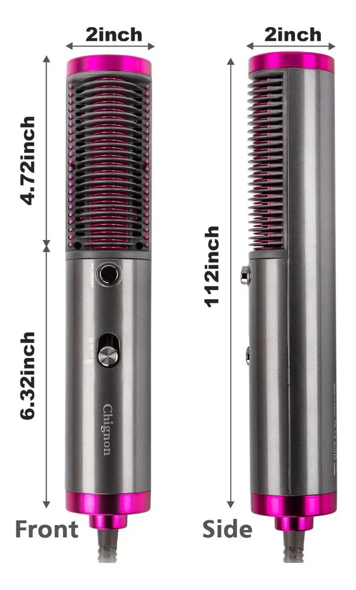 Cepillo Alaciador Electrico De Cerámica Anti Encrespamiento