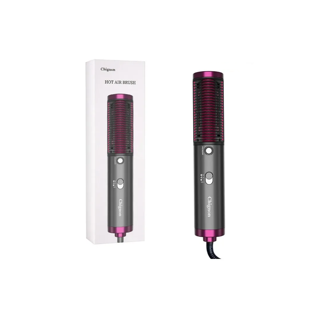 Cepillo Alaciador Electrico De Cerámica Anti Encrespamiento