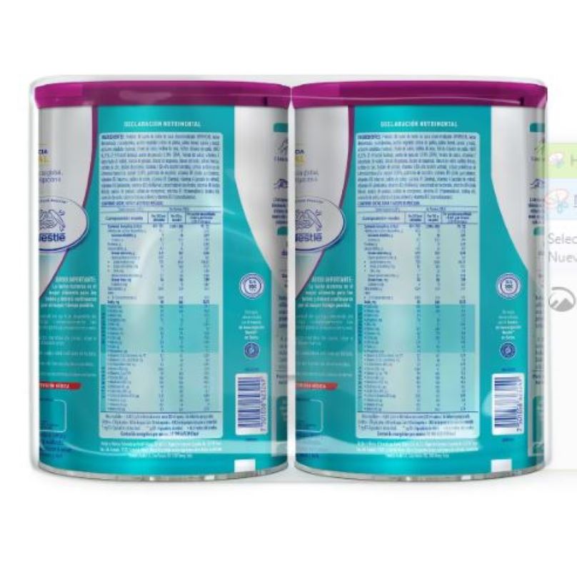 Alimento para Bebes NAN OPTIPRO 644755 Etapa 2 2 Botes de 1.2kg