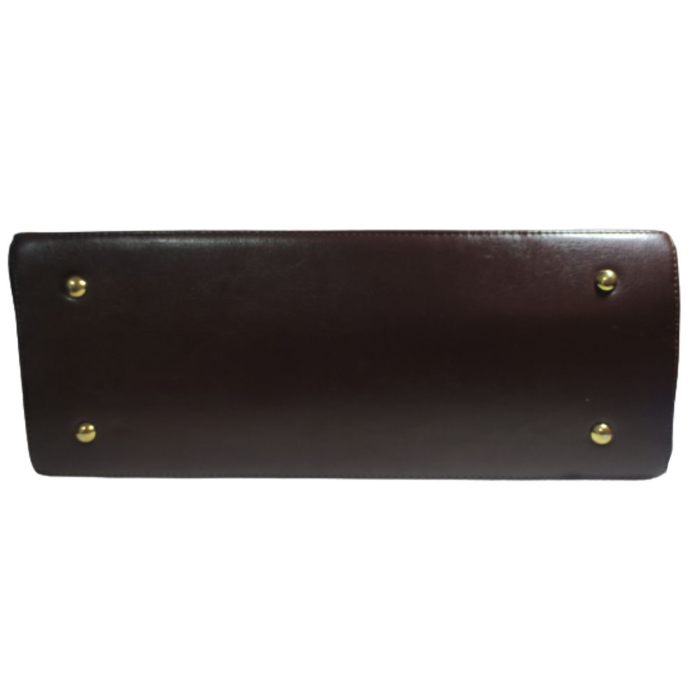 Bolsa Cuadrada para Mujer De Piel Hecha Mano Artesanal Rosa Color Marrón 