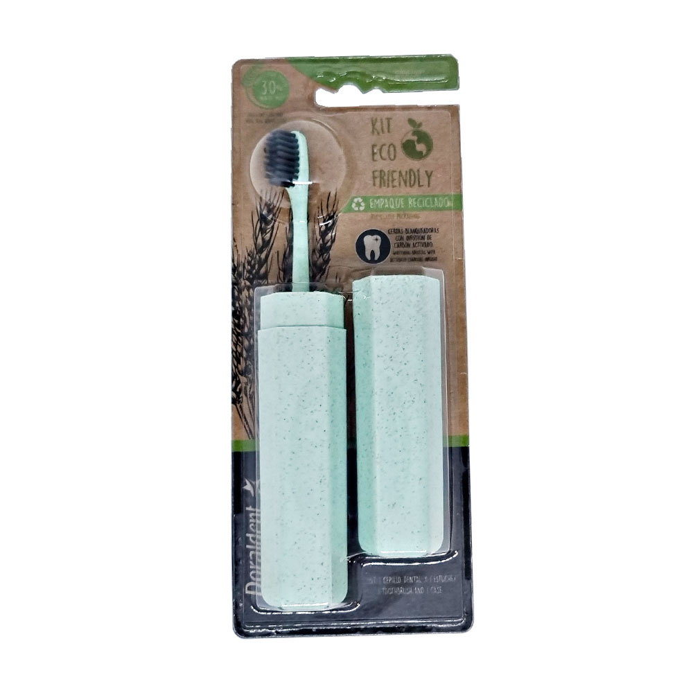 Cepillo De Dientes Con Estuche Ecologico Paja De Trigo Viaje