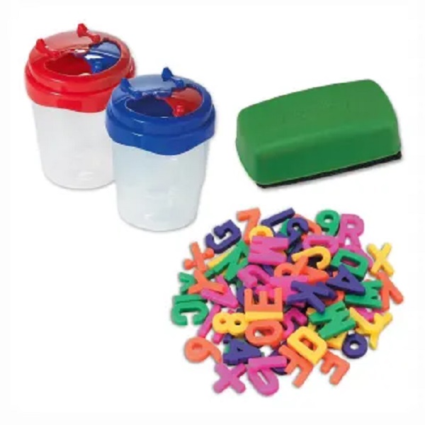 Pizarrón escritorio crayola de plástico con accesorios niños