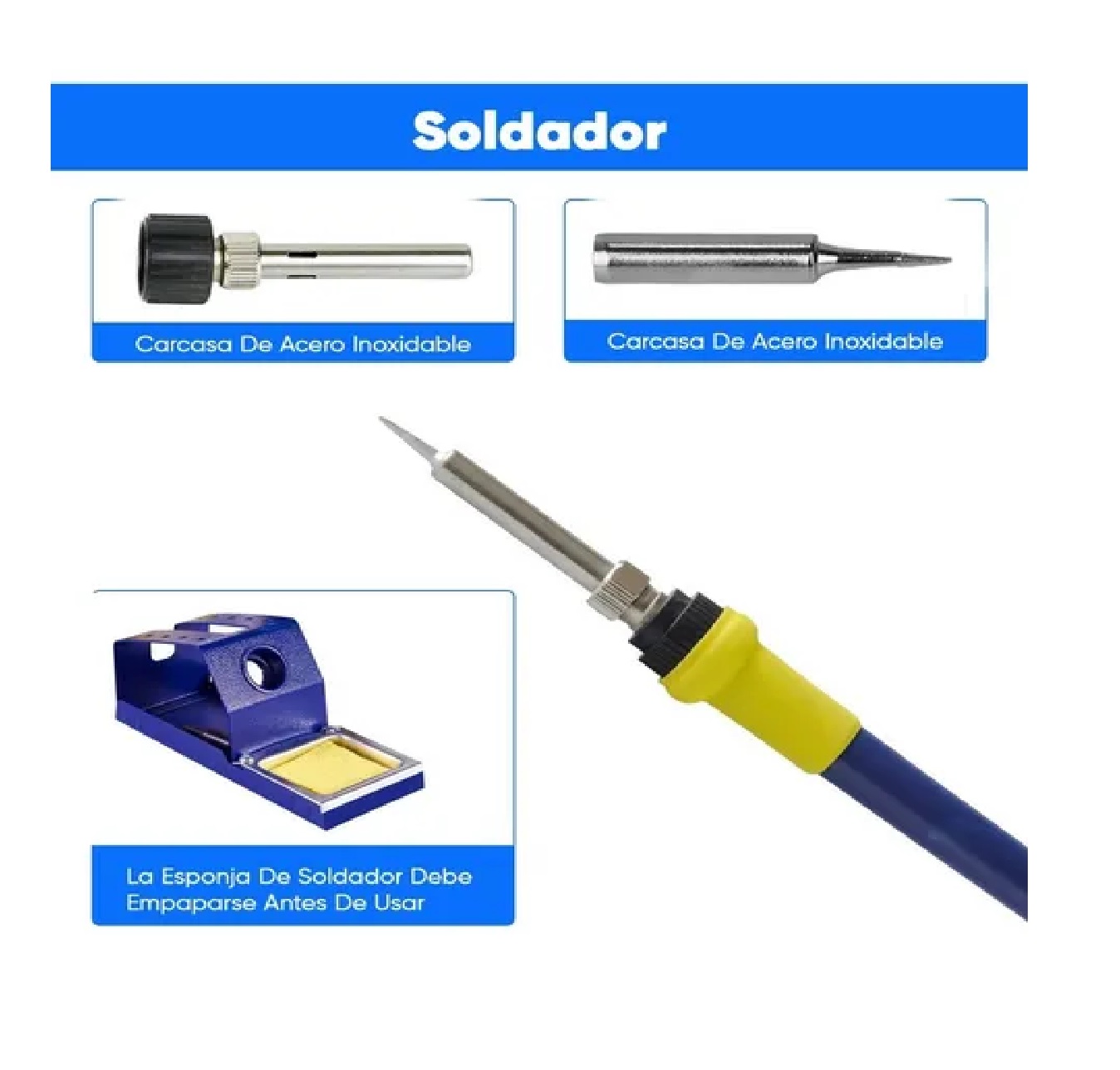 Estación De Soldadura 750w Digital Lcd Con Pistola De Calor