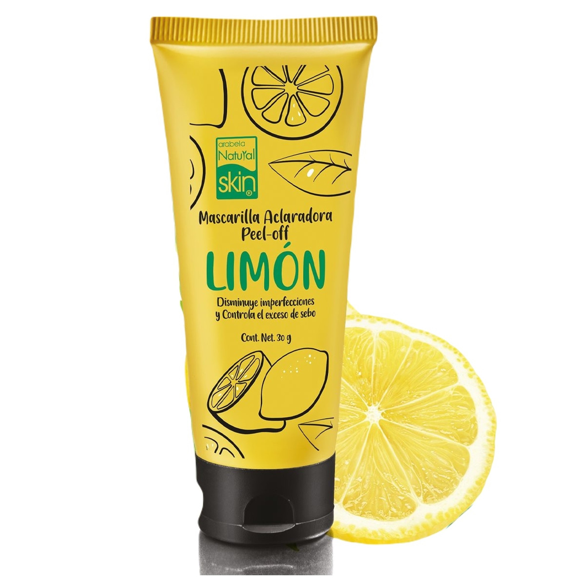 Mascarilla Facial Con Extracto De Limón Natural Skin Arabela