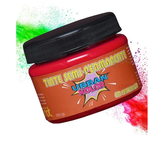 Tinte Semi Permanente Urban Kolor Shot Cobre Coral Neón Sin Amoniaco