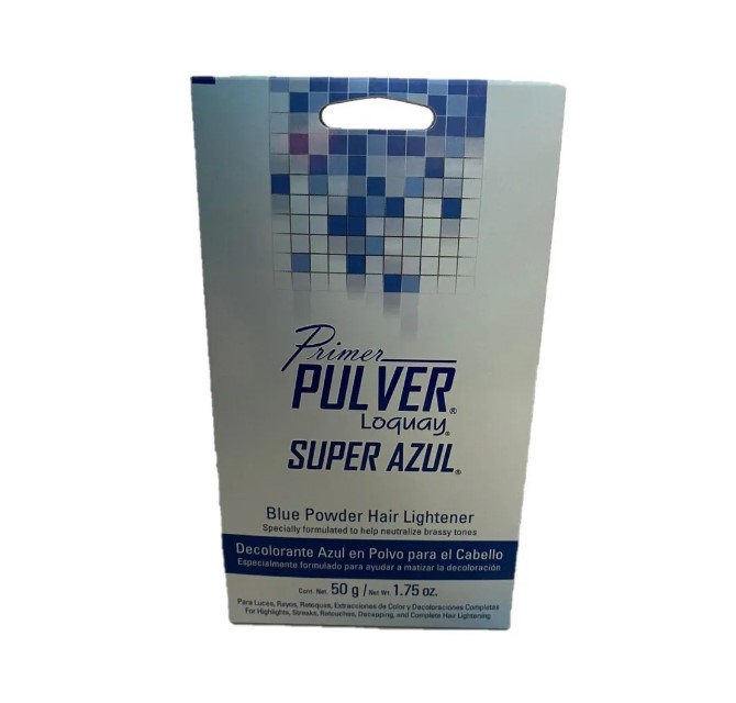 Polvo Decolorante Loquay Super Azul Primer Pulver 50 Gr