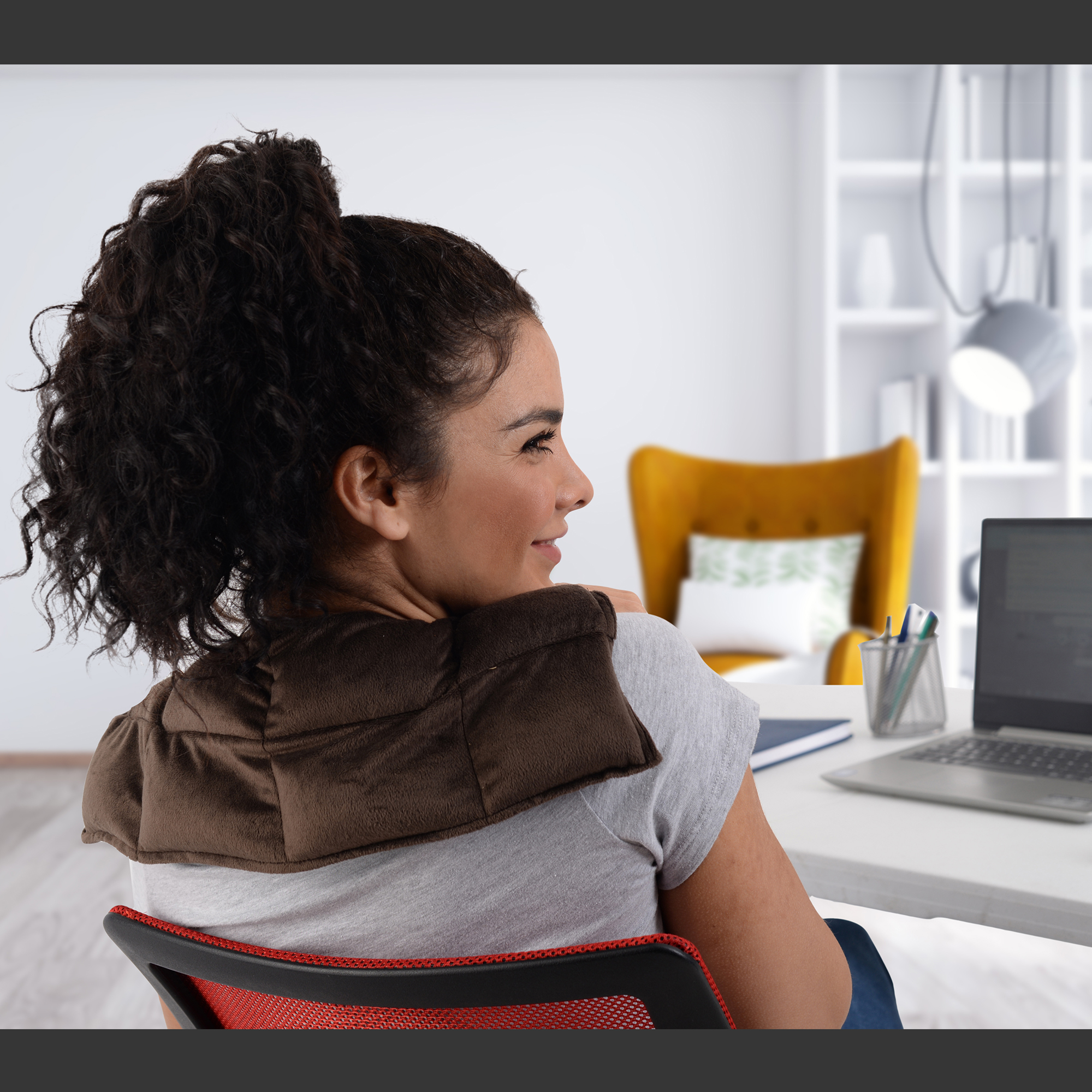 Naturalness - Compresa para cuello y hombros. Elaborada con Semillas y Plantas Medicinales - Línea Ortopédica Ideal para Rehabilitación, Fisioterapia y Descanso.