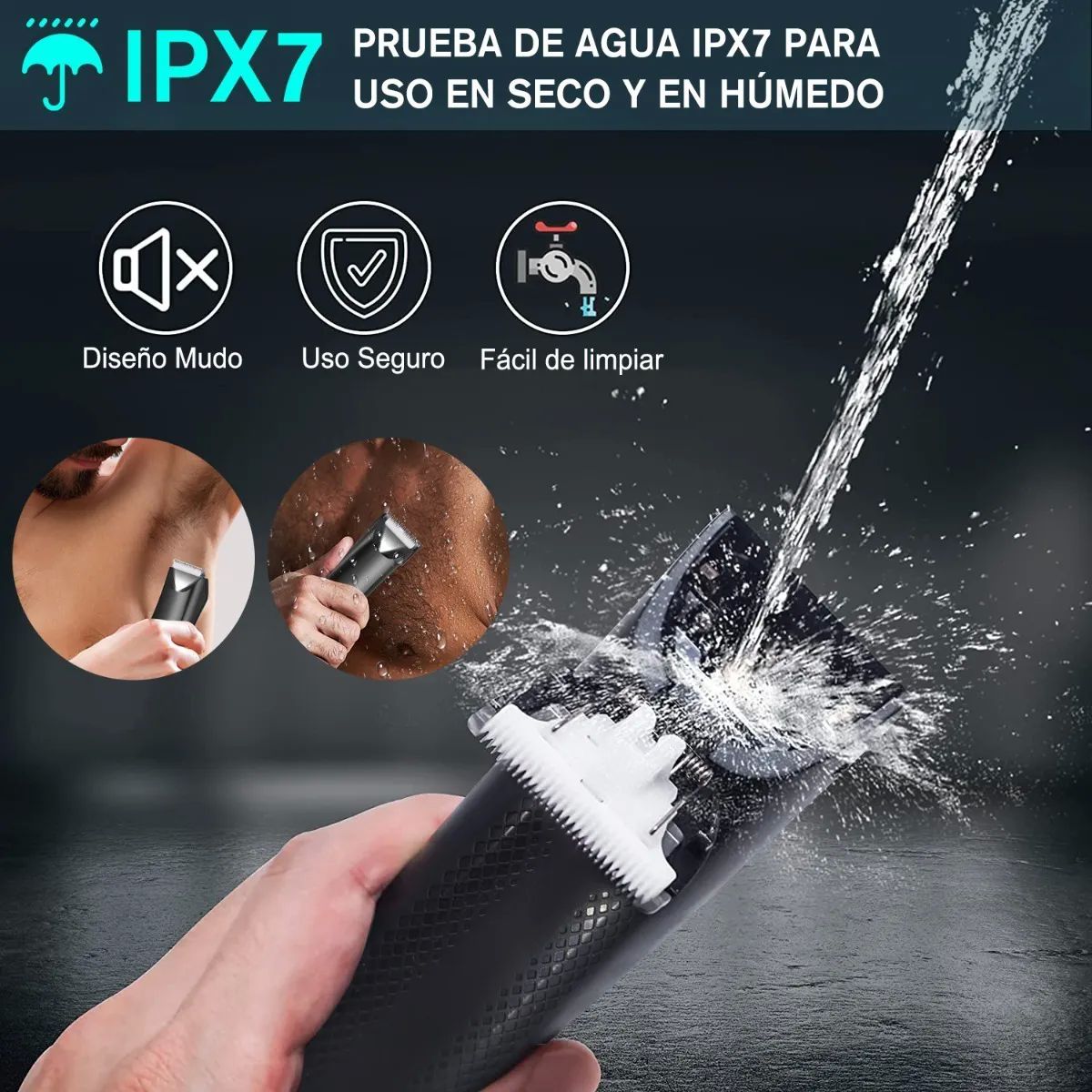 Máquina Cortapelo Corporal Rasuradora Electrica Zona Íntima