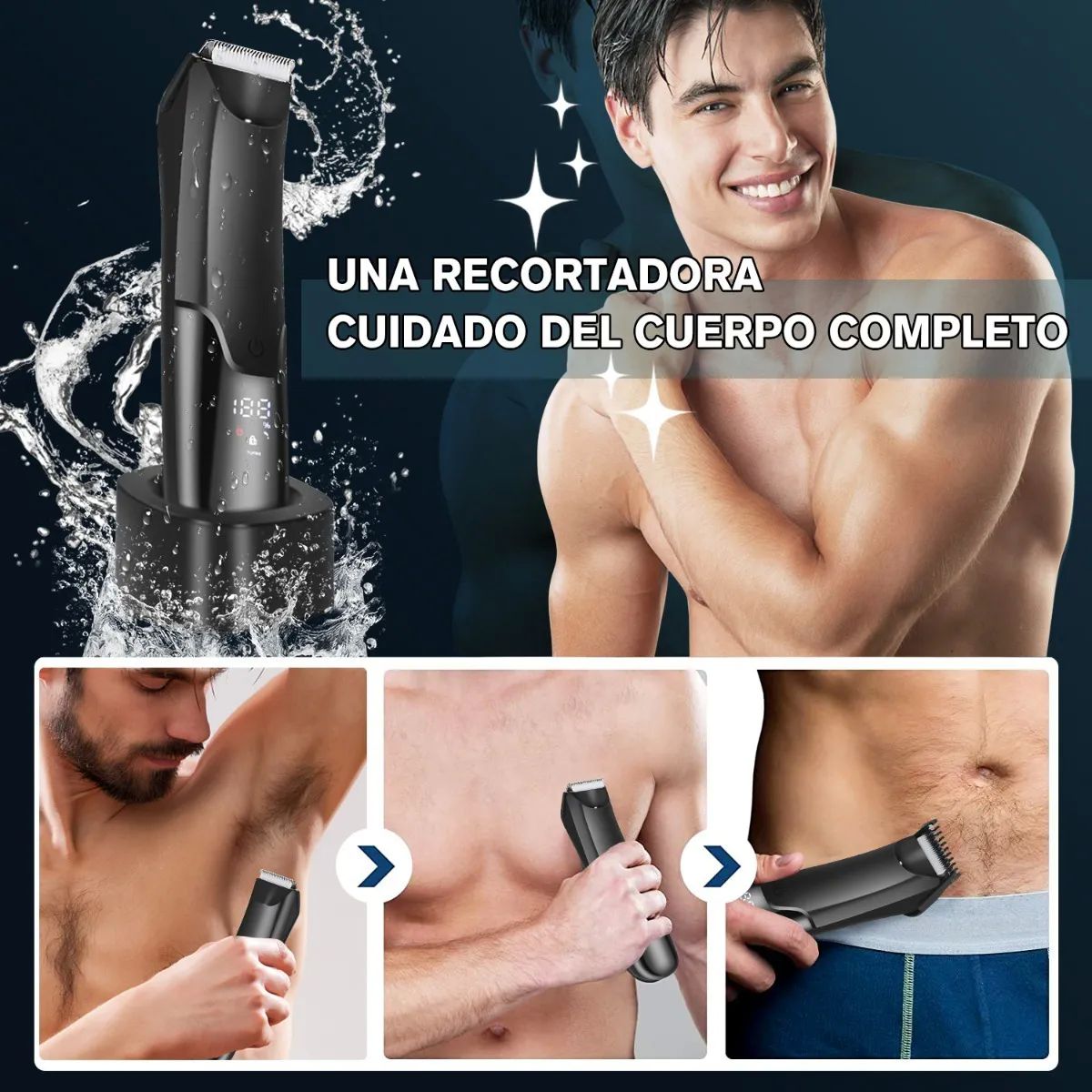 Máquina Cortapelo Corporal Rasuradora Electrica Zona Íntima