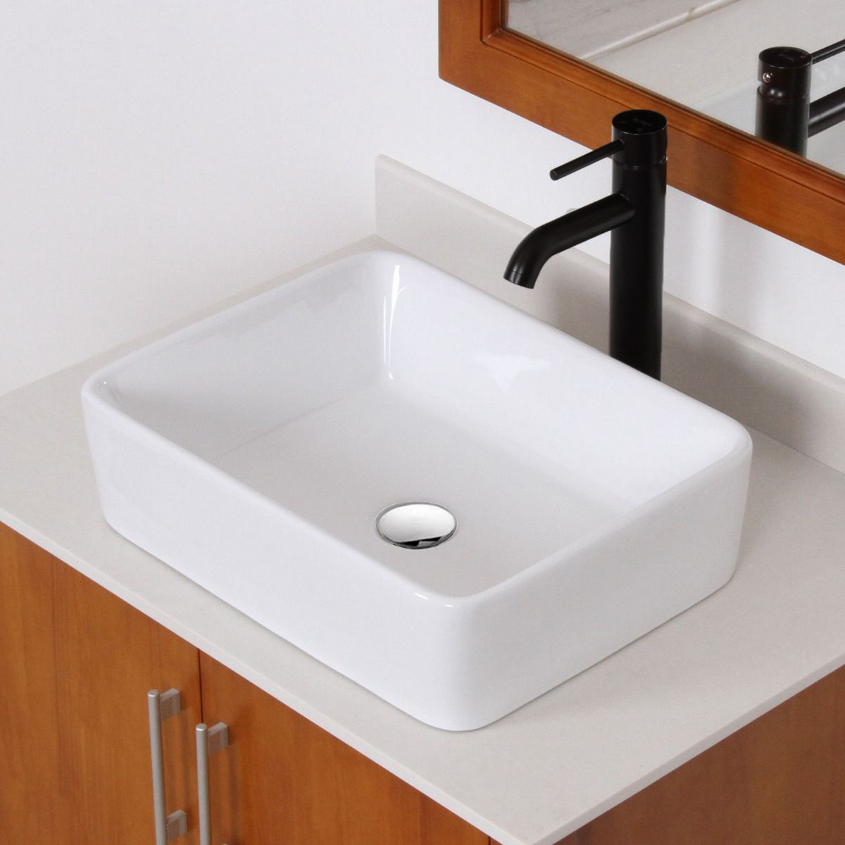 Esatto® Kit Borde N Paquete Lavabo Llave Negra Desagües