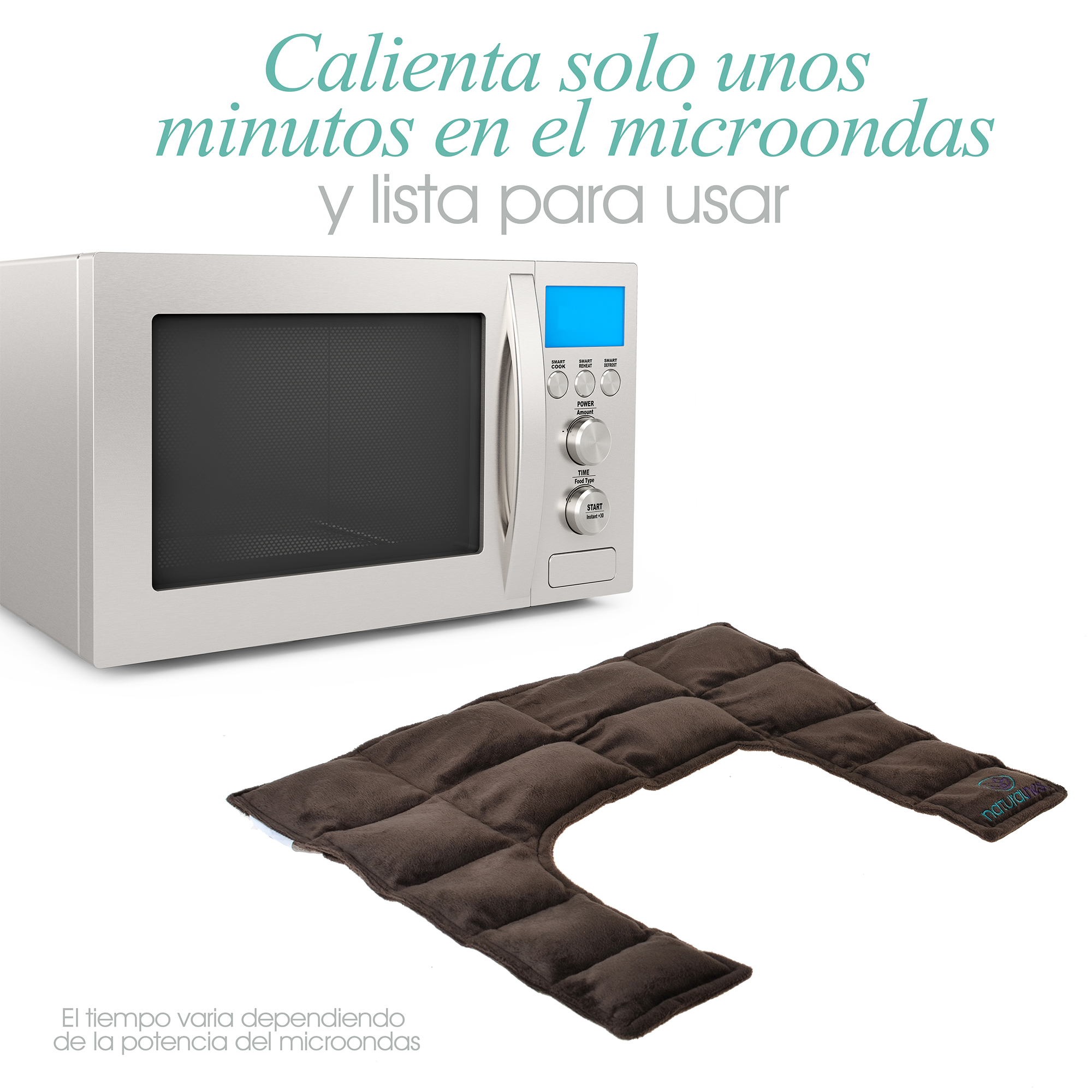 Paquete Compresa para cuello y hombros. Elaborada con Semillas y Plantas Medicinales -Y Aceite para masaje Descanso Profundo de 30ml (Compresa + Aceite 30 ml)