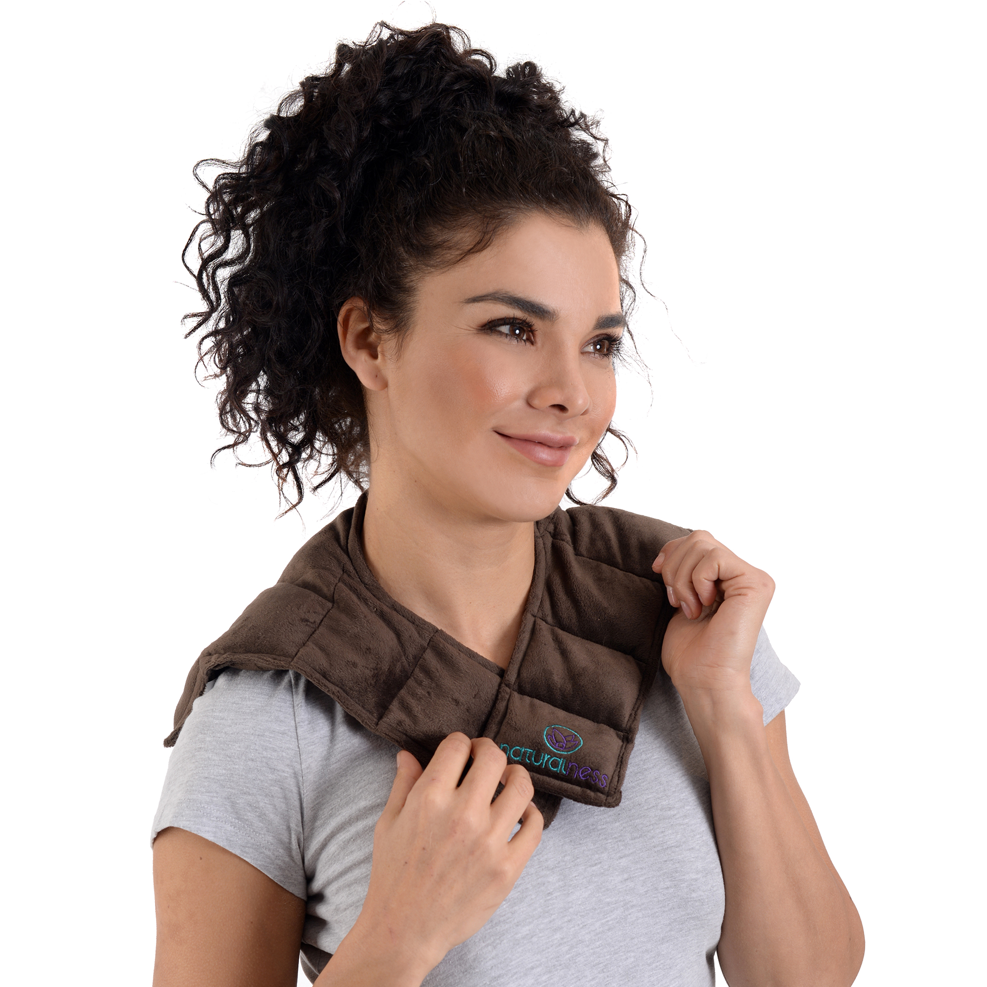 Paquete Compresa para cuello y hombros. Elaborada con Semillas y Plantas Medicinales -Y Aceite para masaje Descanso Profundo de 30ml (Compresa + Aceite 30 ml)