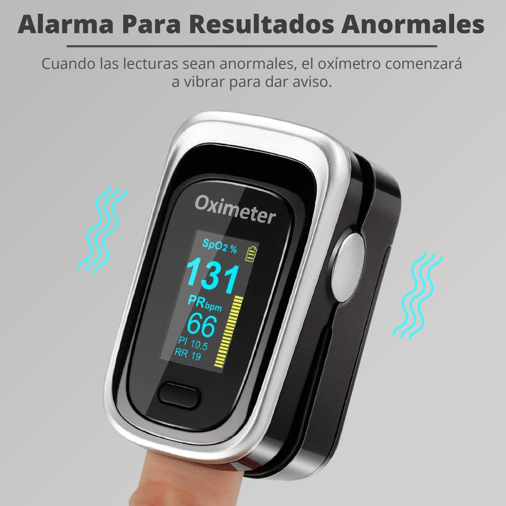 Oxímetro SENKU 4 en 1, Saturación de oxígeno, Frecuencia cardíaca, Frecuencia respiratoria, Índice de perfusión sanguínea, Hospital Deporte Hogar, Bebes Niños Adulto