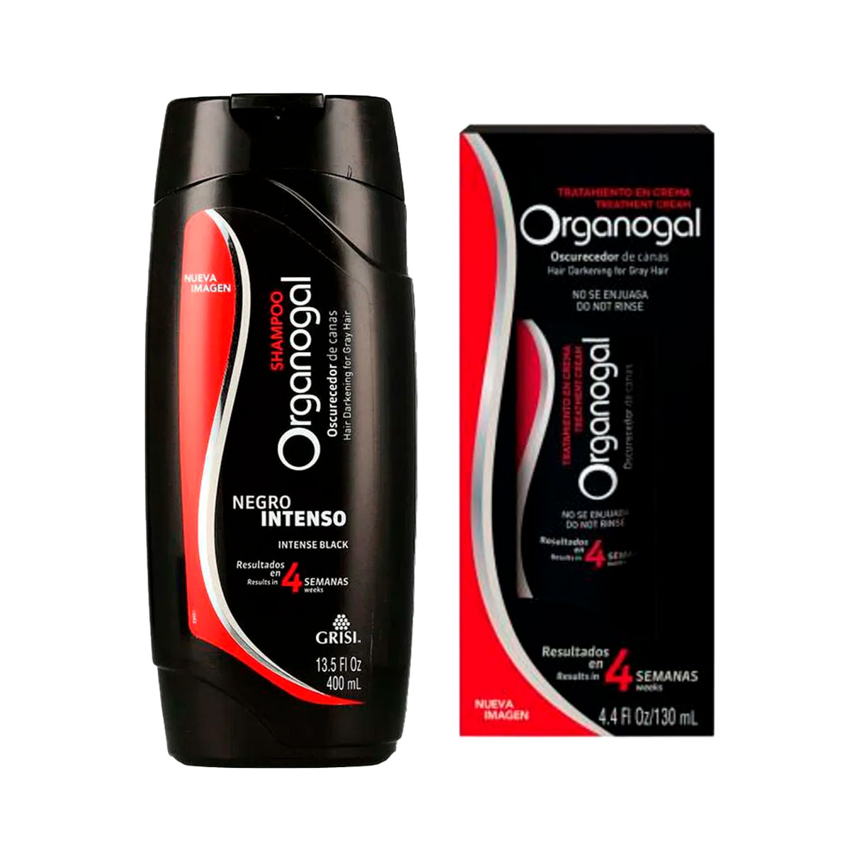 Tratamiento Organogal Negro Intenso 130 Ml + Shampoo 400ml