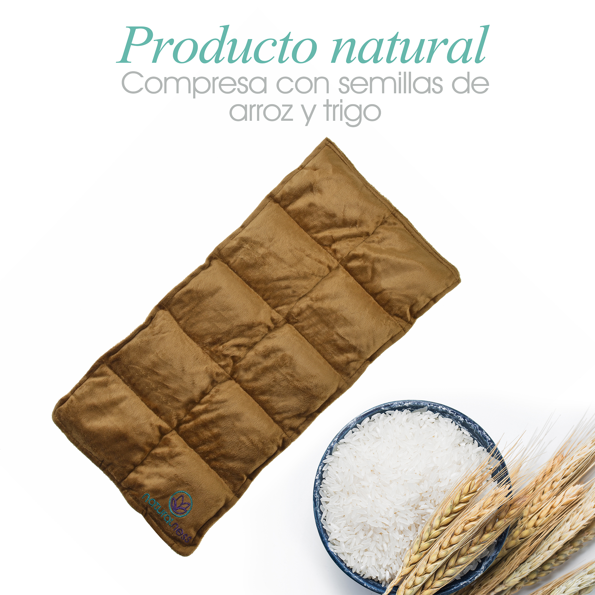 Paquete Compresa Muscular Grande . Elaborada con Semillas y Plantas Medicinales -Y Aceite para masaje Descanso Profundo de 125 ml (Compresa + Aceite 125 ml)