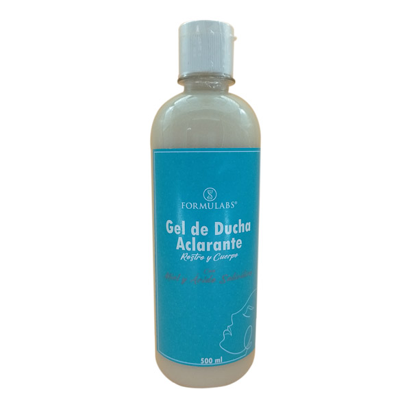 Gel De Ducha Exfoliante, Aclarante Con Miel y ácido Salicílico 2 Piezas Formulabs 500ml 