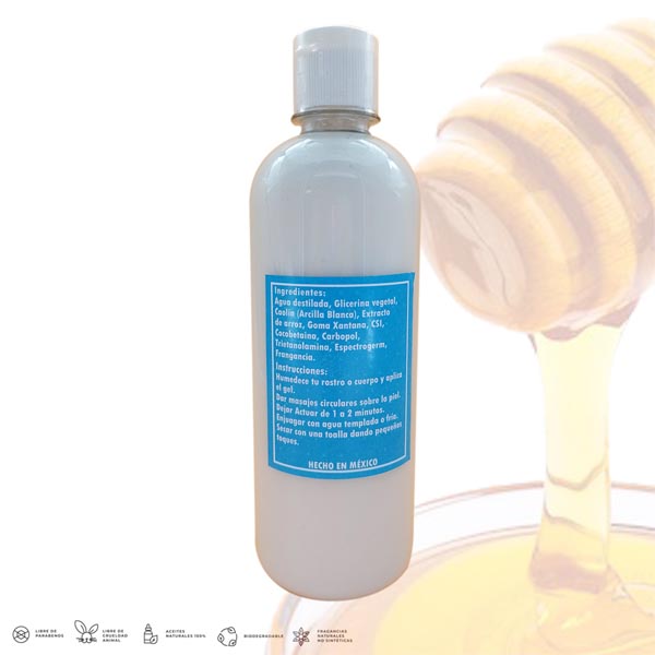 Gel De Ducha Exfoliante, Aclarante Con Miel y ácido Salicílico 2 Piezas Formulabs 500ml 