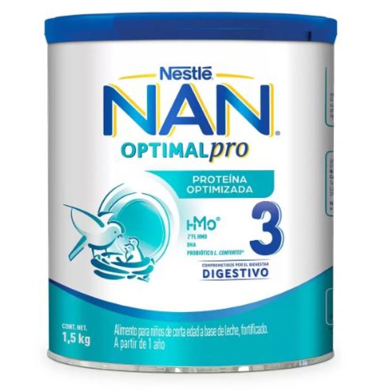 Alimento para Bebes NAN OPTIPRO 3 664468 2 Botes de 1.5 kg