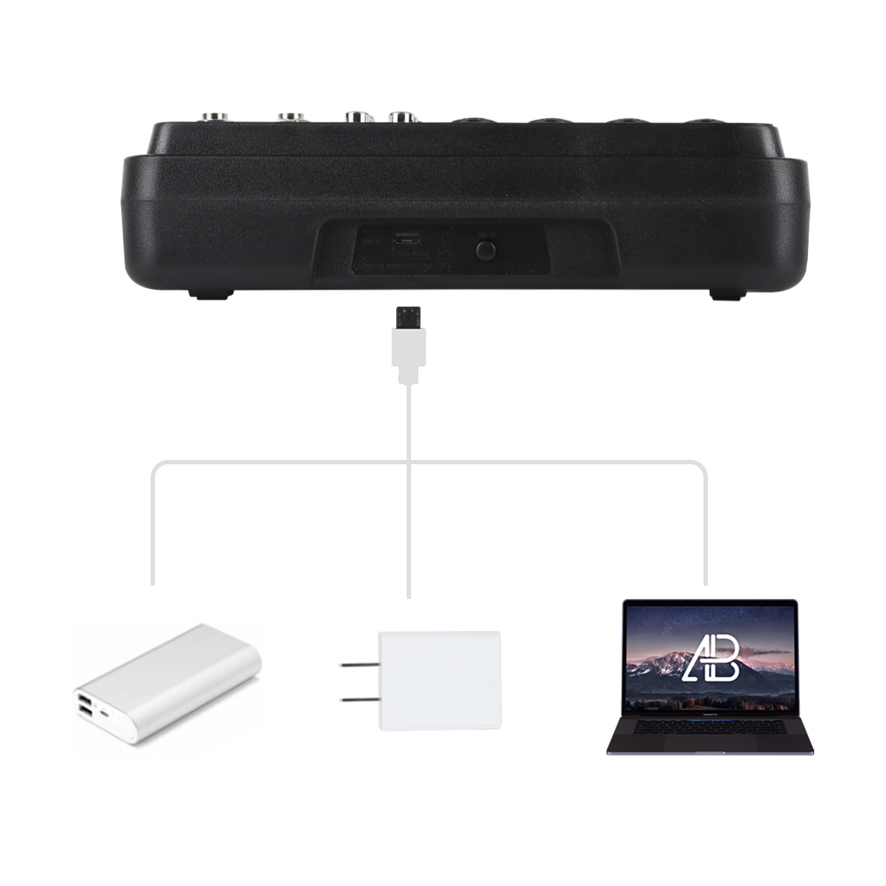 Consola Xtuga Am6 Mezcladora Con Bluetooth Usb Para Pc AM6