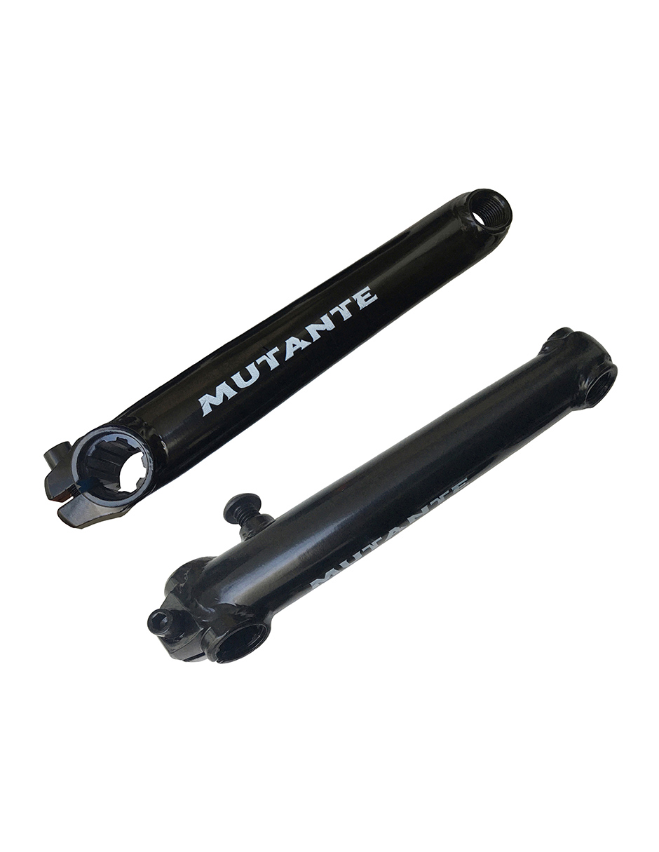 Palancas Cranks 3 Piezas, Centro Mid, Balero Sellado Mutante Bmx.