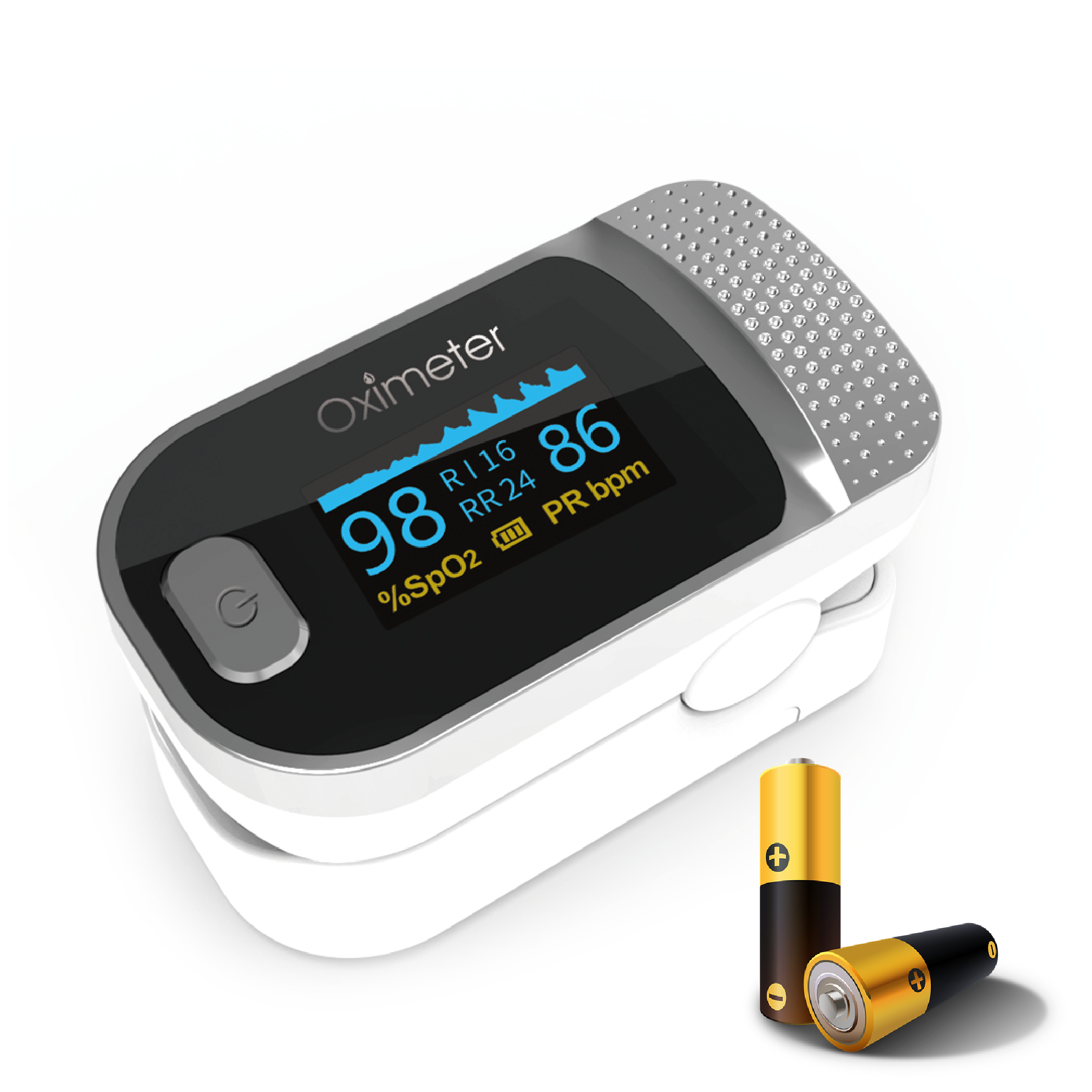 SENKU Oxímetro Monitor Oxigeno Digital 4 en 1, Adultos Niños, Hogar Hospital Deporte, Certificado CE FDA