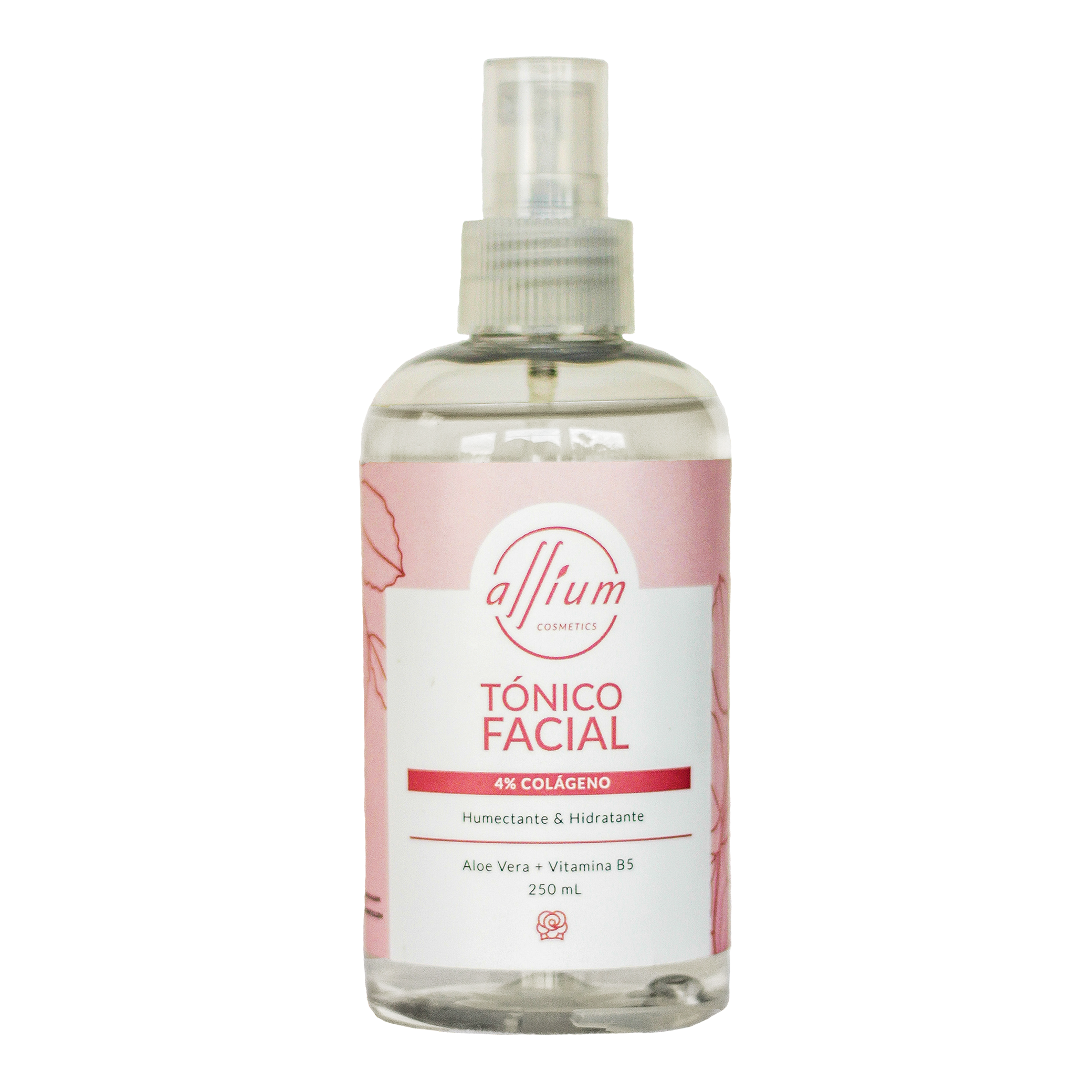 Tónico Facial De Rosas - Hamamelis Con Colágeno, Aloe Vera Y Vit B5 250 Ml