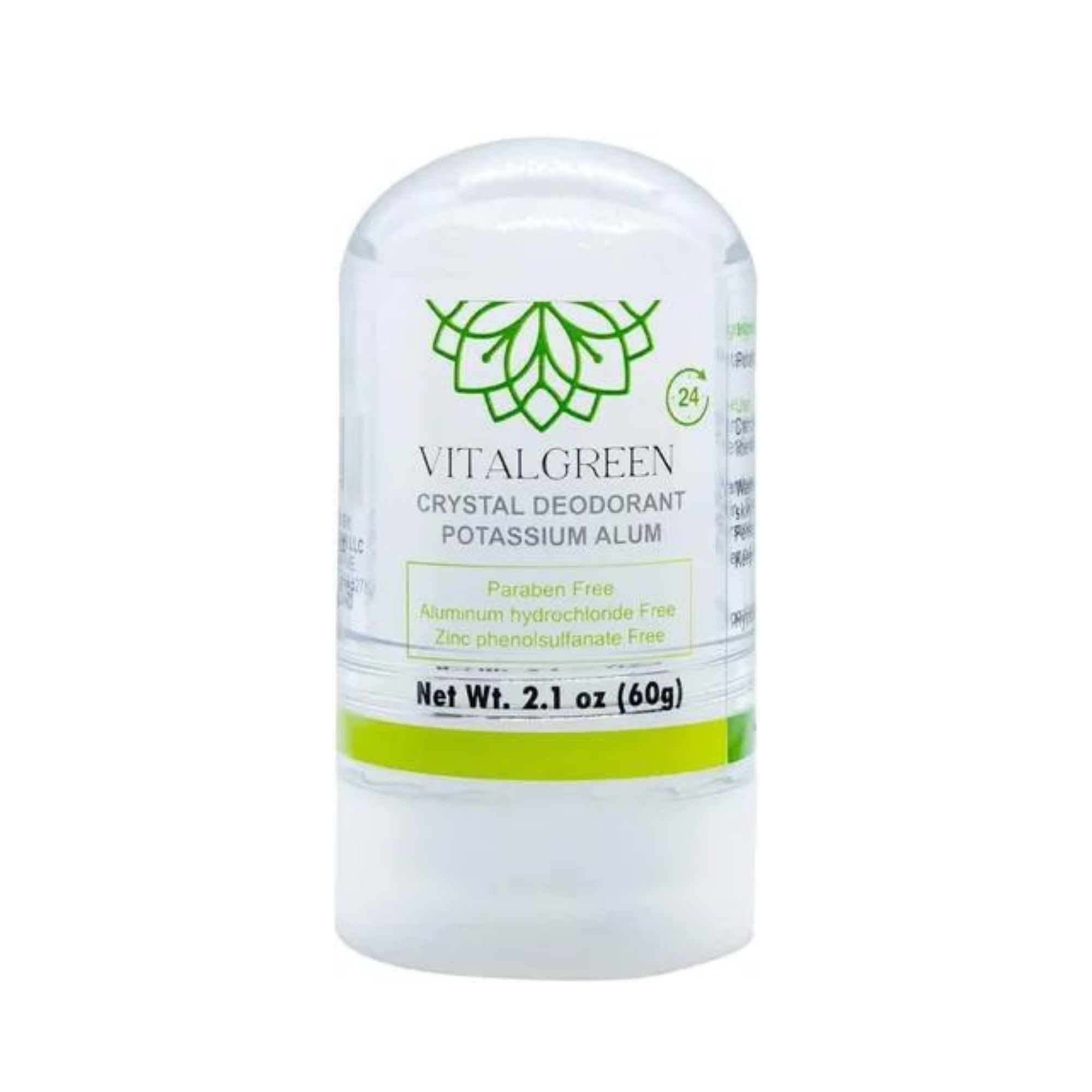 Desodorante Piedra Cristal De Alumbre De Potasio Vital Green